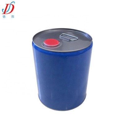 5 Gallon Us Style Round Conical Blue Paint Pails With Plastic Stretch Lid And Metal Handle China Manufacturer